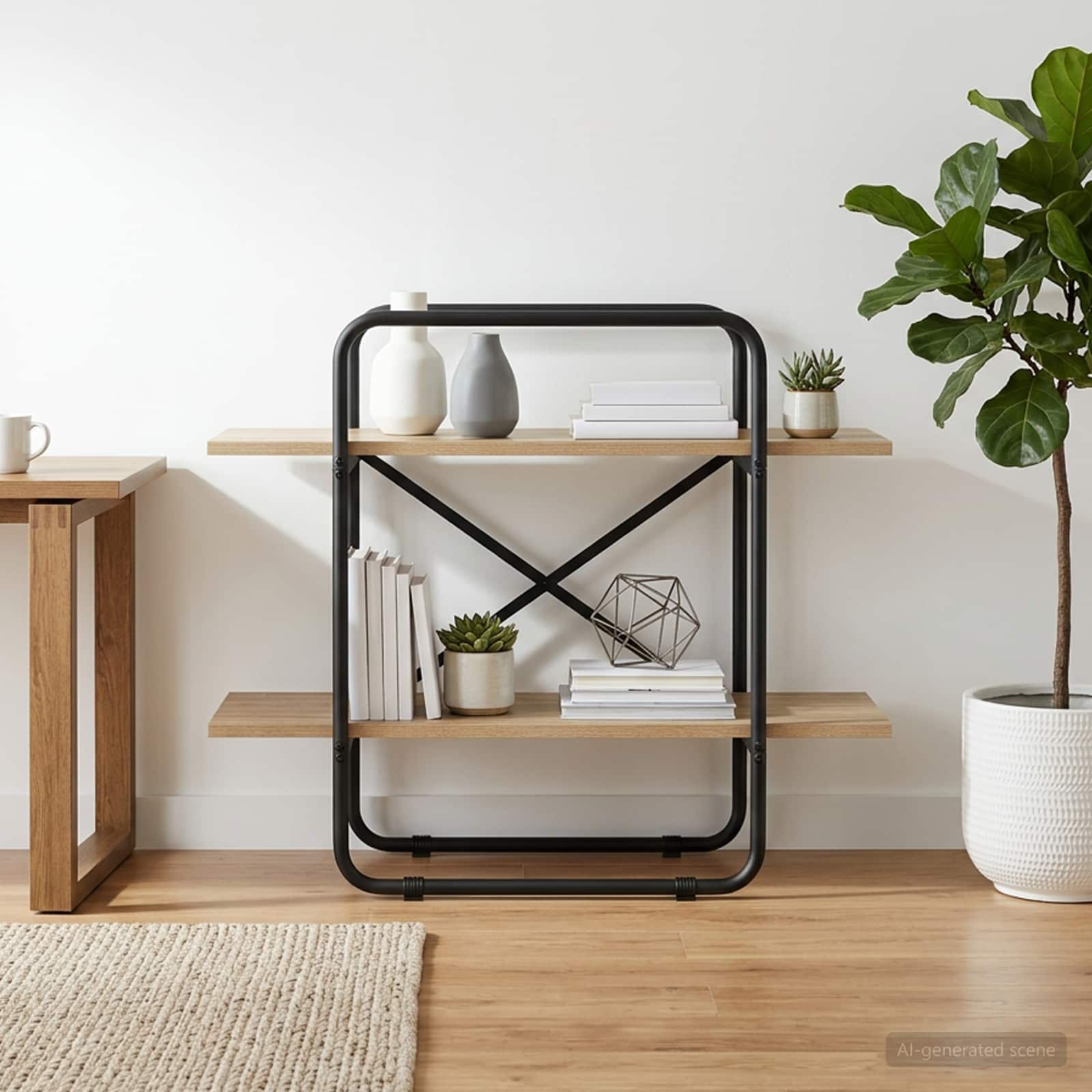 Ράφι Βιβλίων 2 επίπεδα 80 x 35 x 70 εκ. PB Sonoma Δρυς