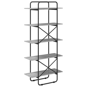 Ράφι Βιβλίων 5 επίπεδα 60 x 35 x 175,5 εκ. PB Γκρι Sonoma - Pakobazaar