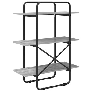 Ράφι Βιβλίων 3 επίπεδα 60 x 35 x 105 εκ PB Γκρι Sonoma