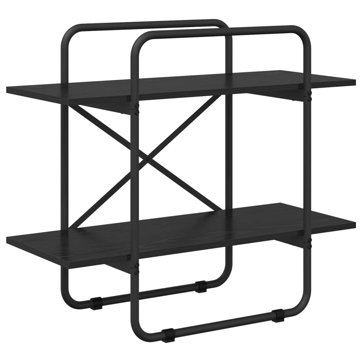Ράφι Βιβλίων 2 επίπεδα 60 x 35 x 70 cm PB Μαύρη Δρυς - Pakobazaar