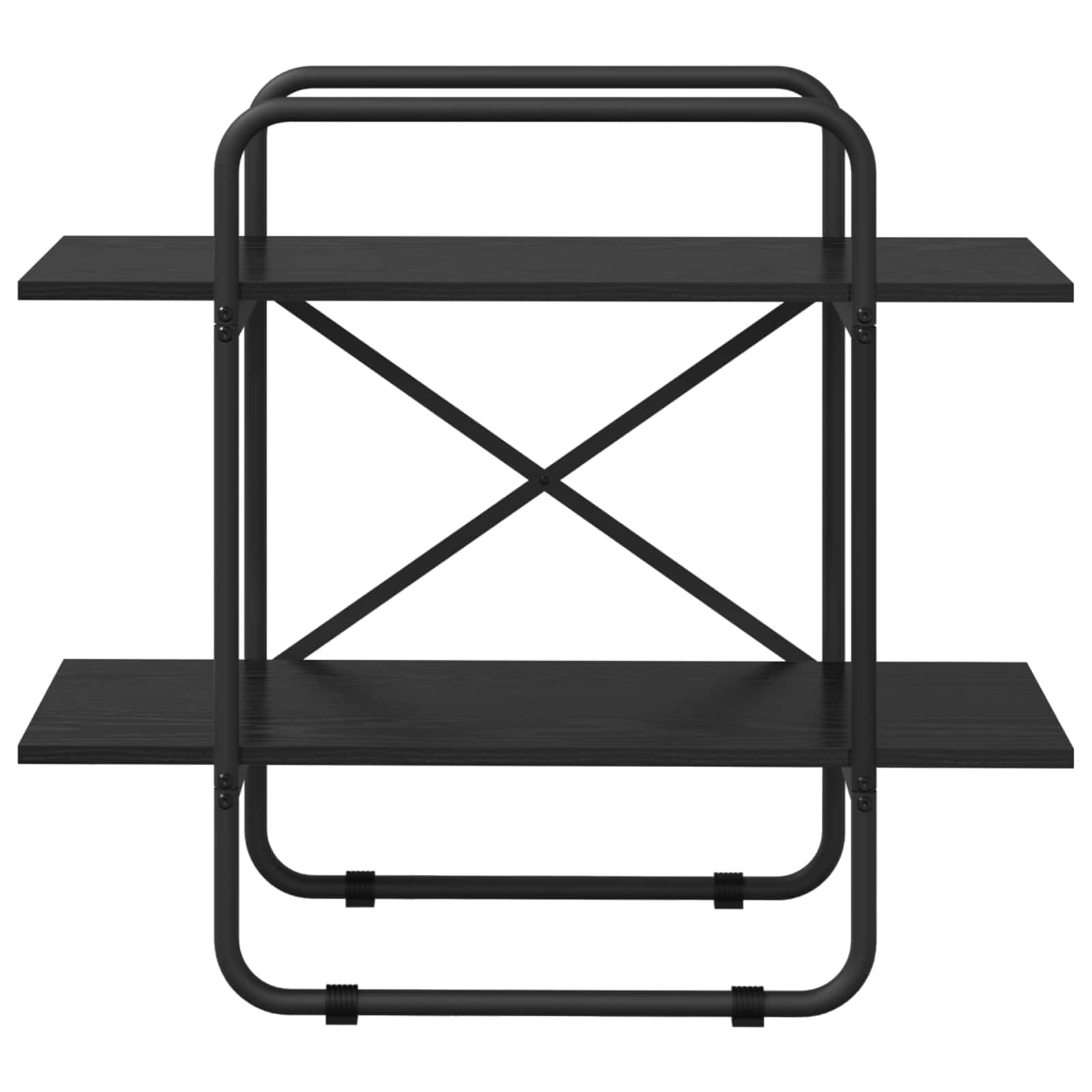 Ράφι Βιβλίων 2 επίπεδα 60 x 35 x 70 cm PB Μαύρη Δρυς - Pakobazaar