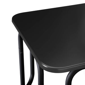 Τραπεζάκι σαλονιού Μαύρο 100 x 50 x 45 cm Επεξεργασμένο Ξύλο
