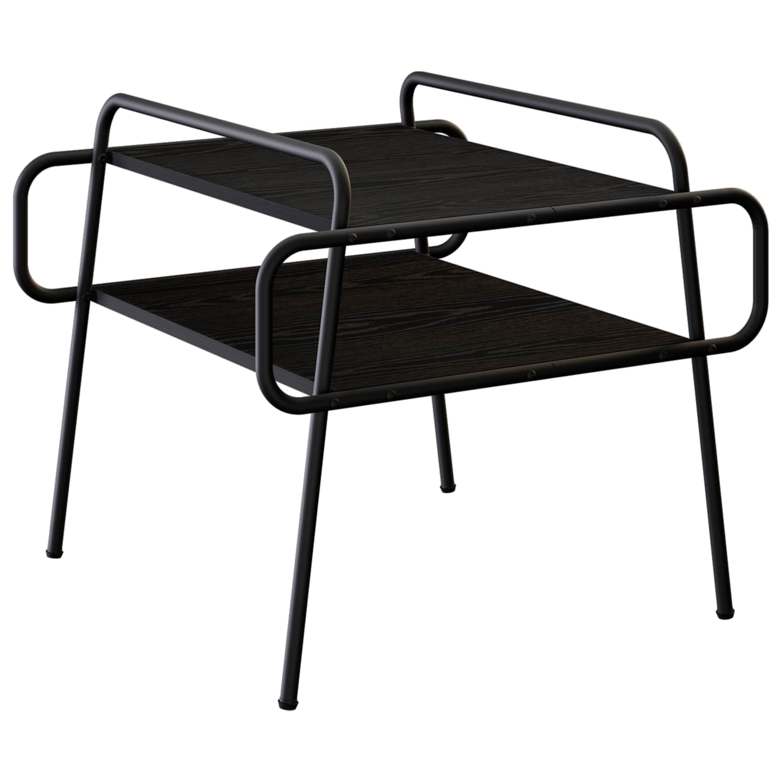 Τραπεζάκι σαλονιού Μαύρη Δρυς 60 x 60 x 51 εκ - Pakobazaar