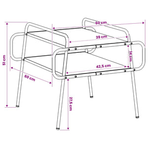 Τραπεζάκι σαλονιού Sonoma Δρυς 60 x 60 x 51 εκ