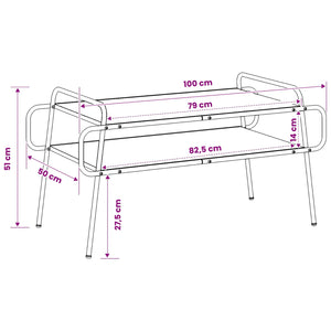 Τραπεζάκι σαλονιού Artisan Δρυς 100 x 50 x 51 εκ - Pakobazaar