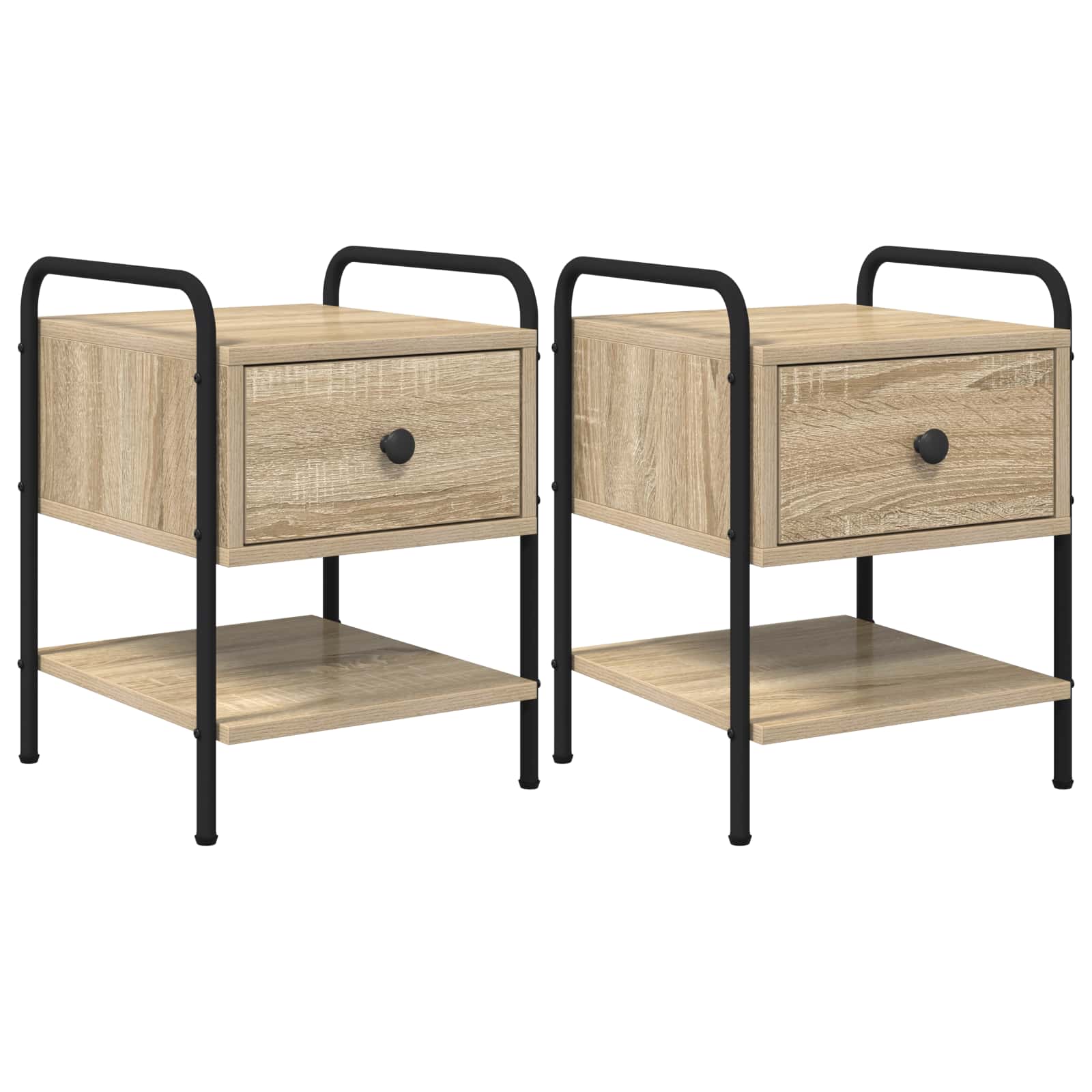 Κομοδίνο 2 τμχ. Sonoma Δρυς Επεξεργασμένο Ξύλο