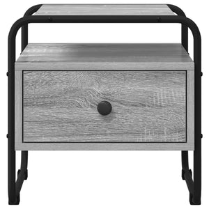 Κομοδίνο 2 τμχ. Γκρι Sonoma 40 x 39,5 x 40 εκ - Pakobazaar