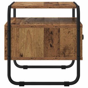 Κομοδίνο 2 τμχ. Παλαιωμένο ξύλο 40 x 39,5 x 40 εκ - Pakobazaar