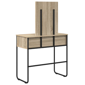 Τραπέζι περιποίησης με ράφι Sonoma Δρυς 81 x 40 x 131 εκ - Pakobazaar