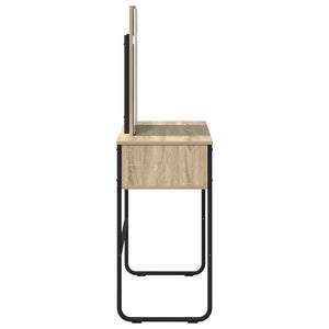 Τραπέζι περιποίησης με ράφι Sonoma Δρυς 81 x 40 x 131 εκ - Pakobazaar