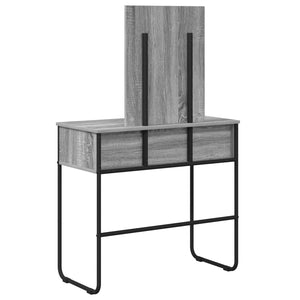 Τραπέζι περιποίησης με ράφι Γκρι Sonoma 81 x 40 x 131 εκ - Pakobazaar