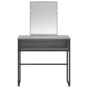 Τραπέζι περιποίησης με ράφι Γκρι Sonoma 81 x 40 x 131 εκ - Pakobazaar