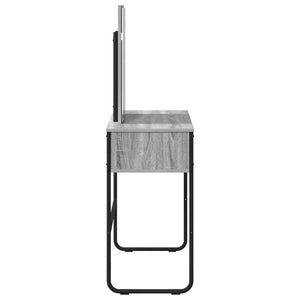Τραπέζι περιποίησης με ράφι Γκρι Sonoma 81 x 40 x 131 εκ - Pakobazaar