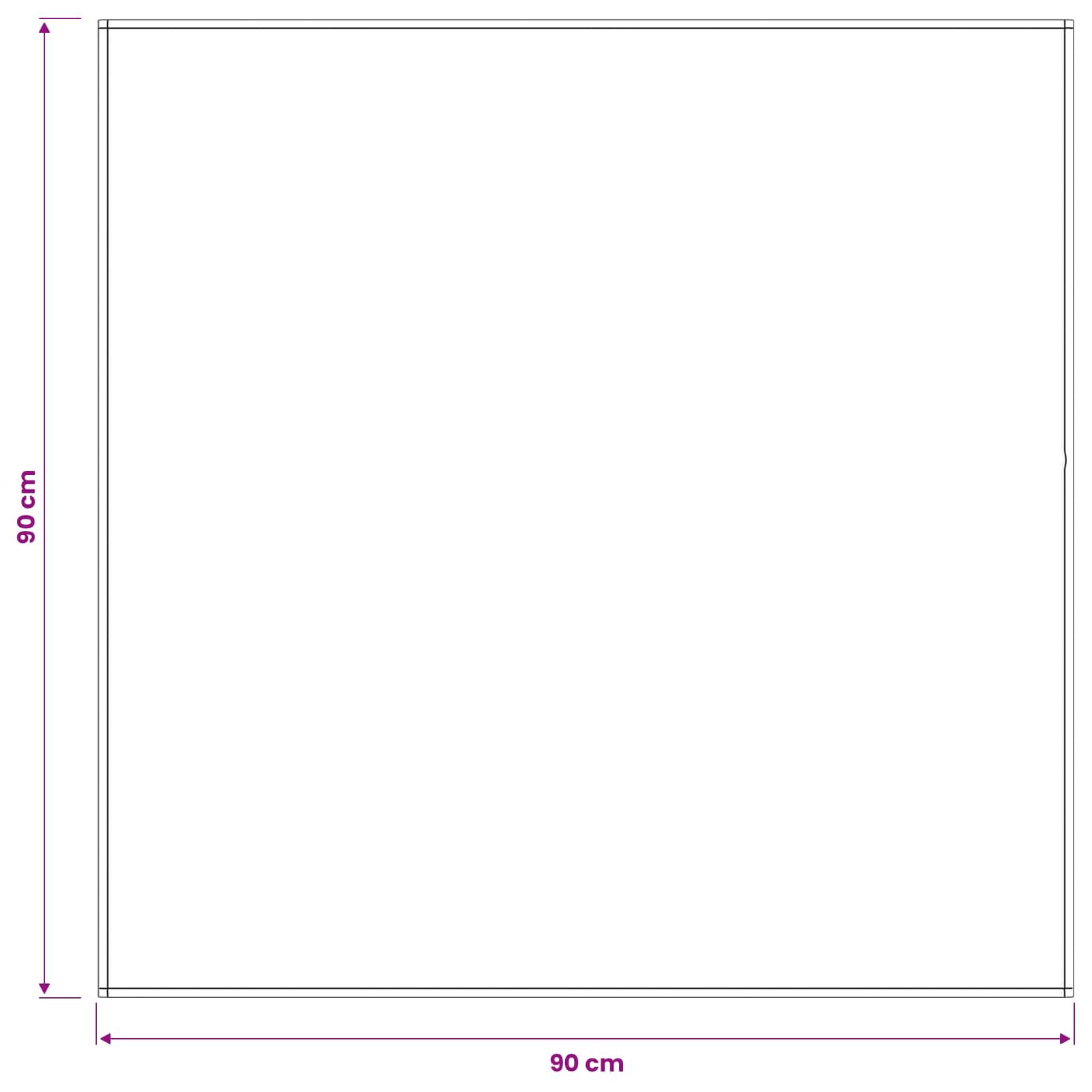 Ύφασμα Τραπέζης τετράγωνο Μπεζ 90 x 90 cm Πολυεστέρας