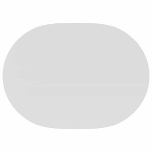 Ύφασμα Τραπέζης Ωοειδής Λευκό 160 x 220 cm Πολυεστέρας - Pakobazaar