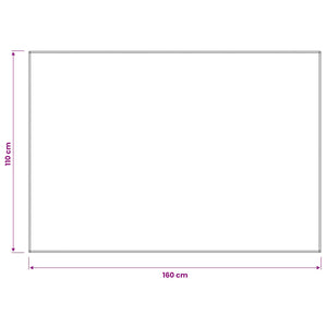 Ύφασμα Τραπέζης Ορθογώνιος Λευκό κρεμ 110 x 160 cm
