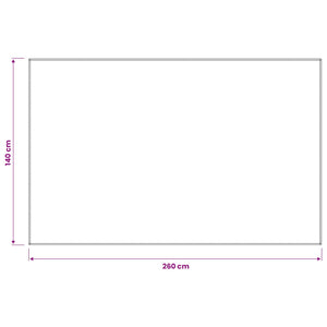 Ύφασμα Τραπέζης Ορθογώνιος Λευκό 140 x 260 cm