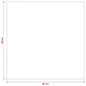 Ύφασμα Τραπέζης τετράγωνο Κόκκινο 90 x 90 cm - Pakobazaar