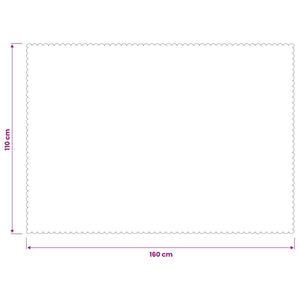 Ύφασμα Τραπέζης Ορθογώνιος Λευκό 110 x 160 cm