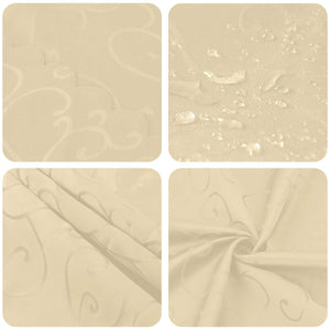 Ύφασμα Τραπέζης Γύρος Λευκό κρεμ Ø 140 εκ