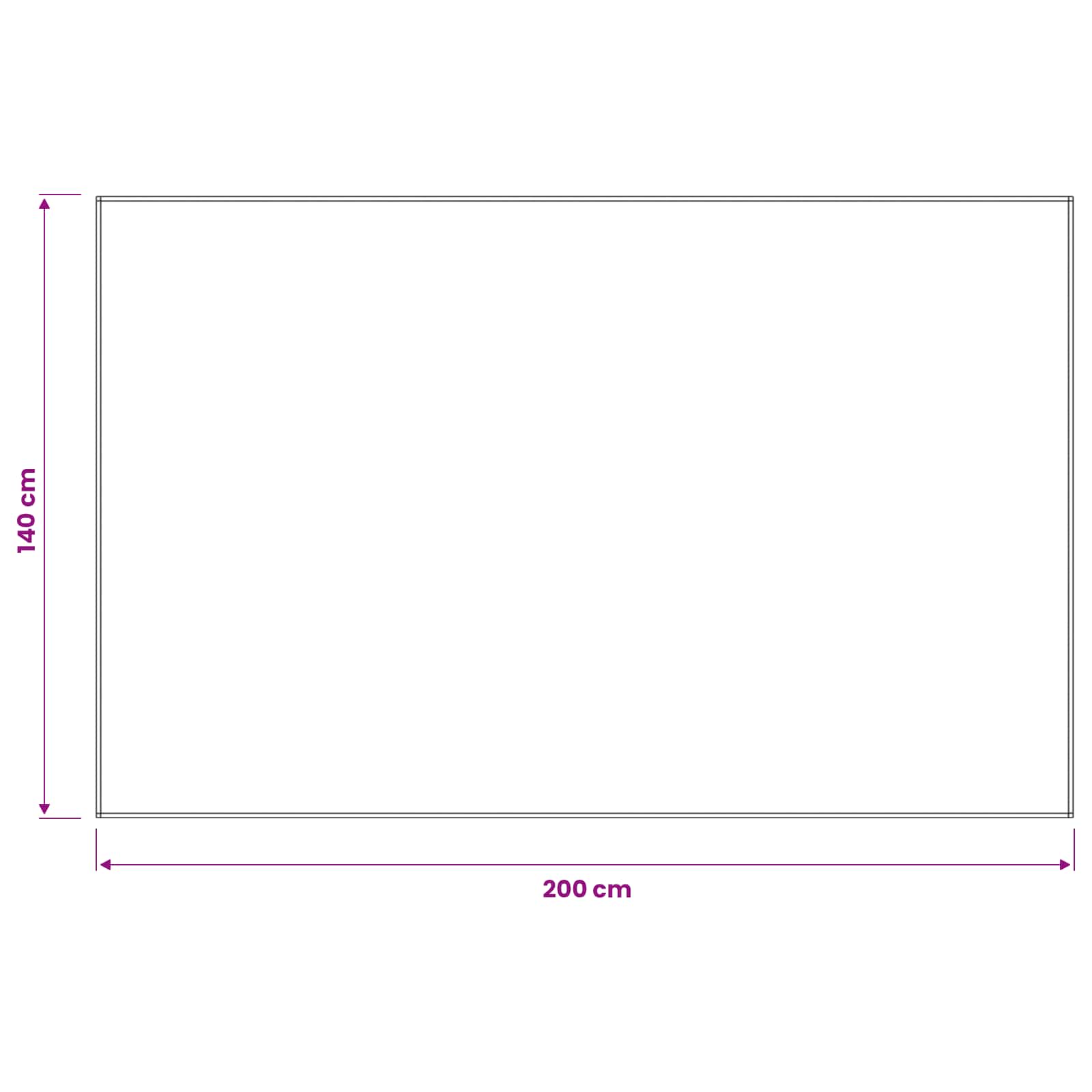 Ύφασμα Τραπέζης 5 τμχ. Ορθογώνιος Ανοιχτό γκρι 140 x 200 cm - Pakobazaar