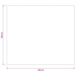 Ύφασμα Τραπέζης 5 τμχ. Ορθογώνιος Λευκό 140 x 160 cm - Pakobazaar