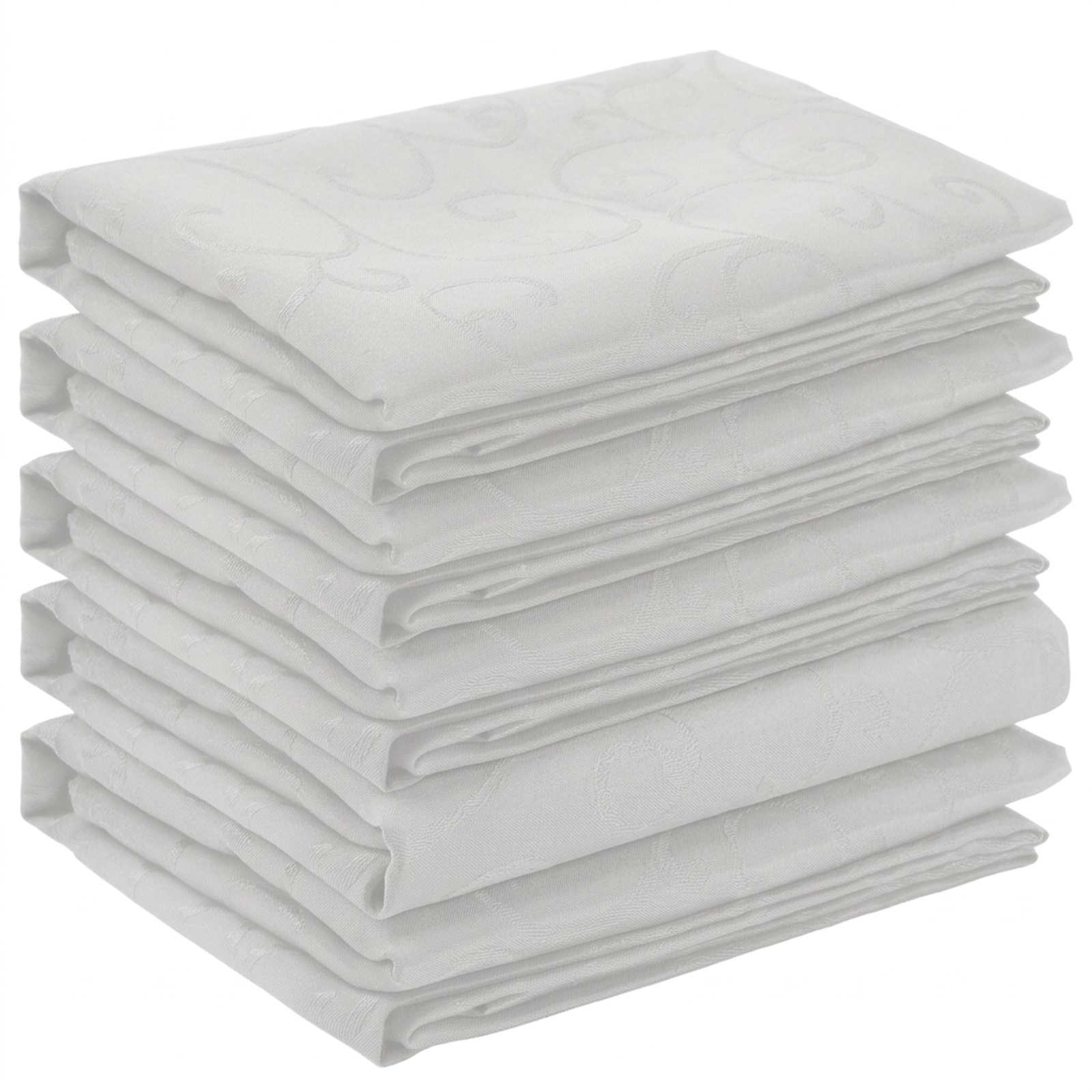 Ύφασμα Τραπέζης 5 τμχ. Ορθογώνιος Λευκό 140 x 260 cm