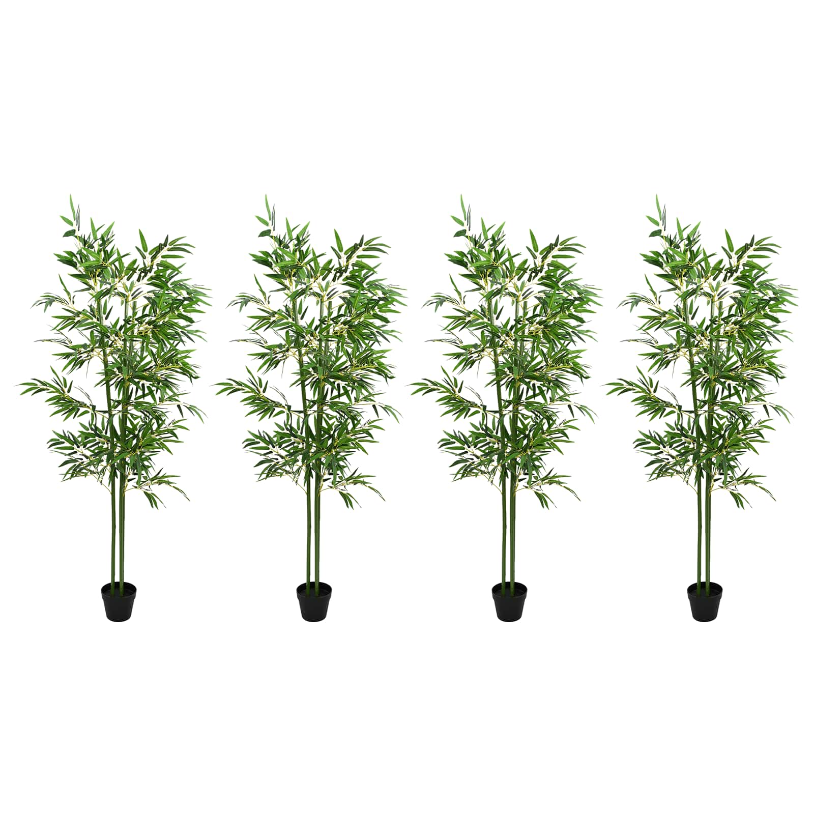 Τεχνητό Δέντρο Μπαμπού 4 pcs Πράσινο 60 x 18 x 190 εκ - Pakobazaar