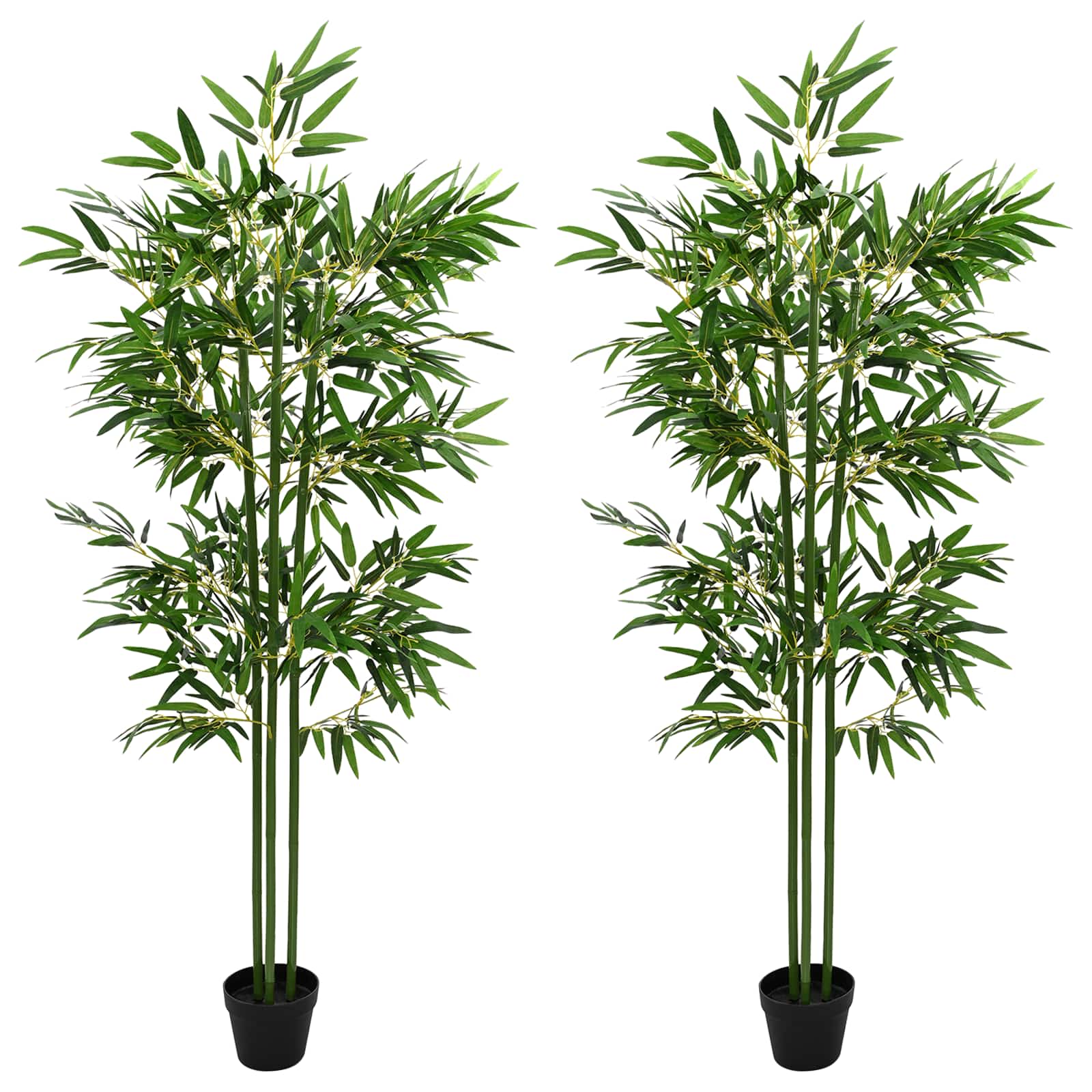Τεχνητό Δέντρο Μπαμπού 2 pcs Πράσινο 45 x 18 x 175 εκ - Pakobazaar