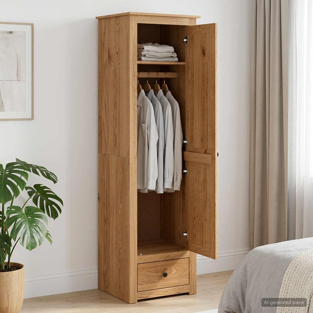 Ντουλάπι PANAMA Μέλι 51 x 50 x 185 cm Μασίφ Ξύλο Πεύκου - Pakobazaar