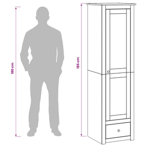 Ντουλάπι PANAMA Μέλι 51 x 50 x 185 cm Μασίφ Ξύλο Πεύκου - Pakobazaar