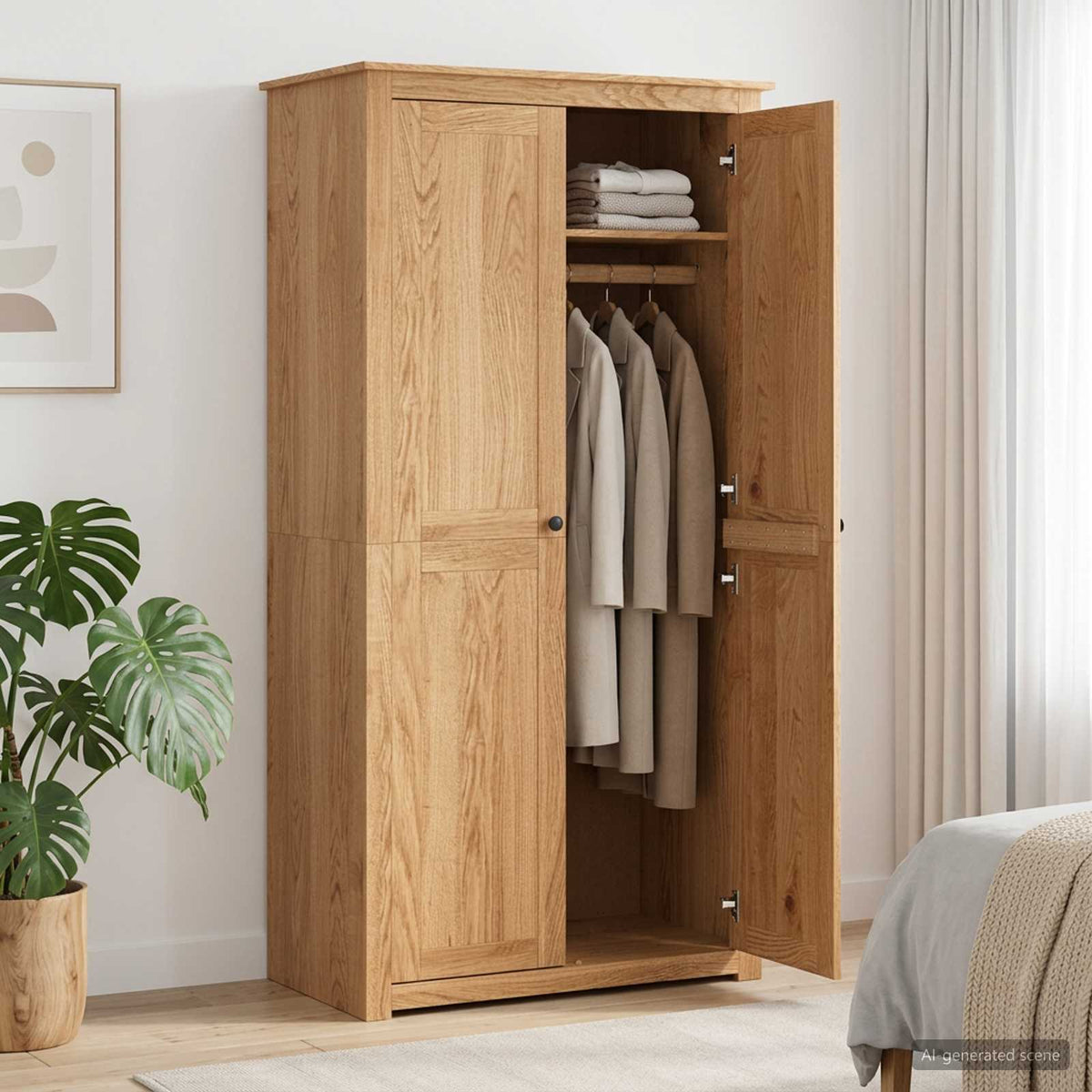 Ντουλάπι PANAMA Μέλι 88,5 x 50 x 185 cm Μασίφ Ξύλο Πεύκου - Pakobazaar