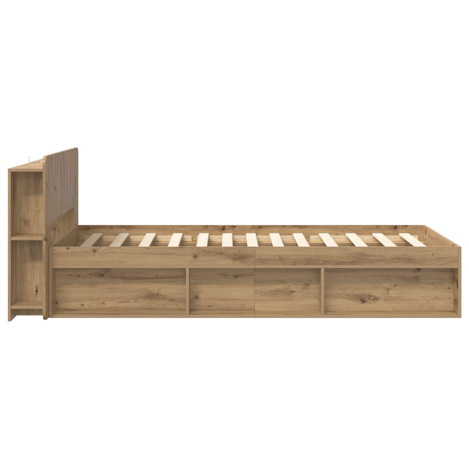 Σκελετός κρεβατιού με αποθήκευση Artisan Δρυς 75 x 190 cm - Pakobazaar