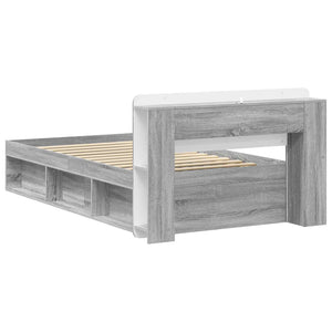 Σκελετός κρεβατιού με αποθήκευση Γκρι Sonoma 75 x 190 cm - Pakobazaar