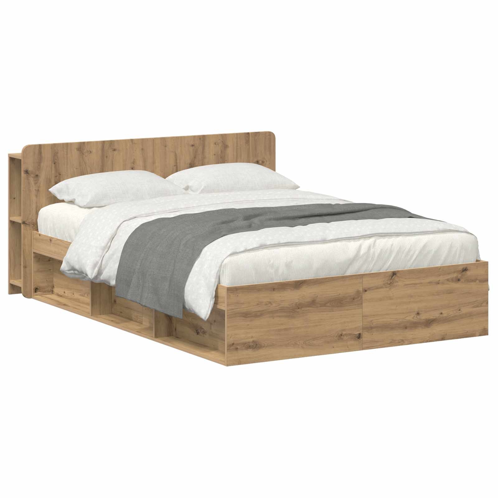 Σκελετός κρεβατιού με αποθήκευση Artisan Δρυς 135 x 190 cm - Pakobazaar