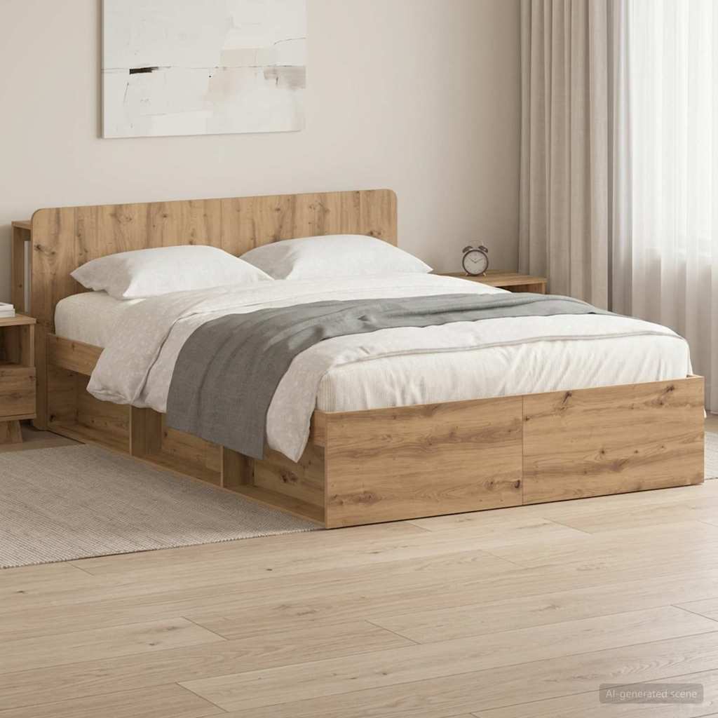 Σκελετός κρεβατιού με αποθήκευση Artisan Δρυς 140 x 200 cm - Pakobazaar
