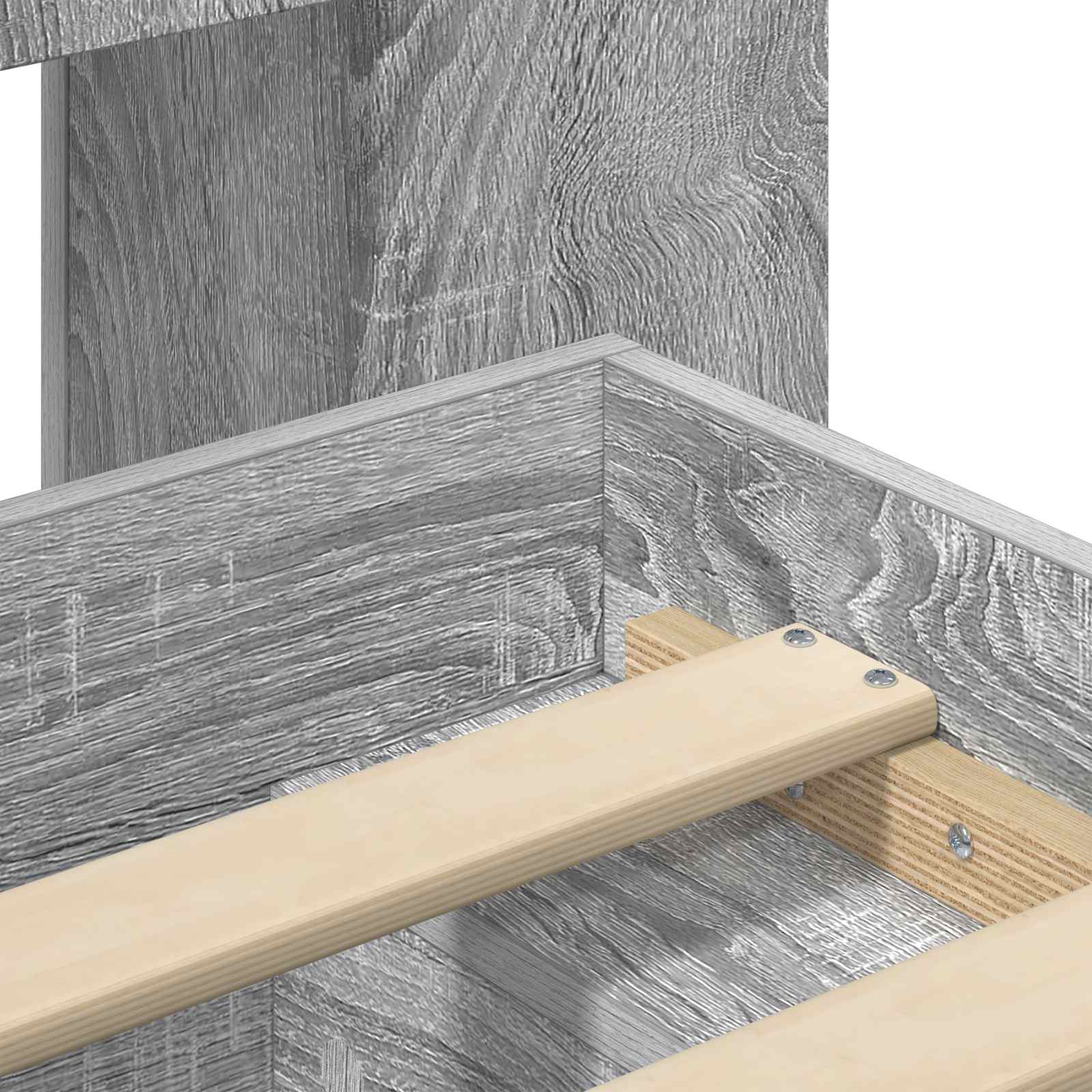 Σκελετός κρεβατιού με αποθήκευση Γκρι Sonoma 140 x 200 cm - Pakobazaar