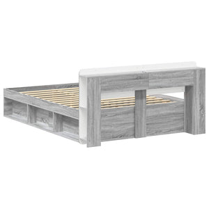 Σκελετός κρεβατιού με αποθήκευση Γκρι Sonoma 140 x 200 cm - Pakobazaar