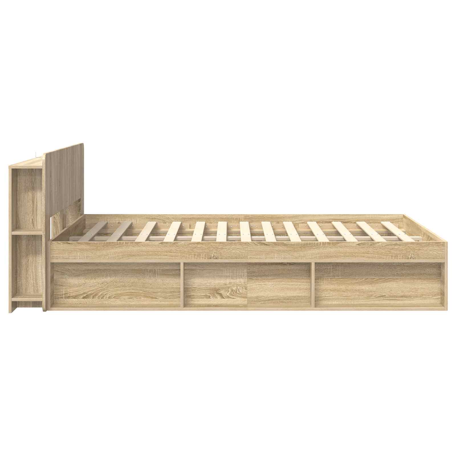 Σκελετός κρεβατιού με αποθήκευση Sonoma Δρυς 140 x 200 cm - Pakobazaar