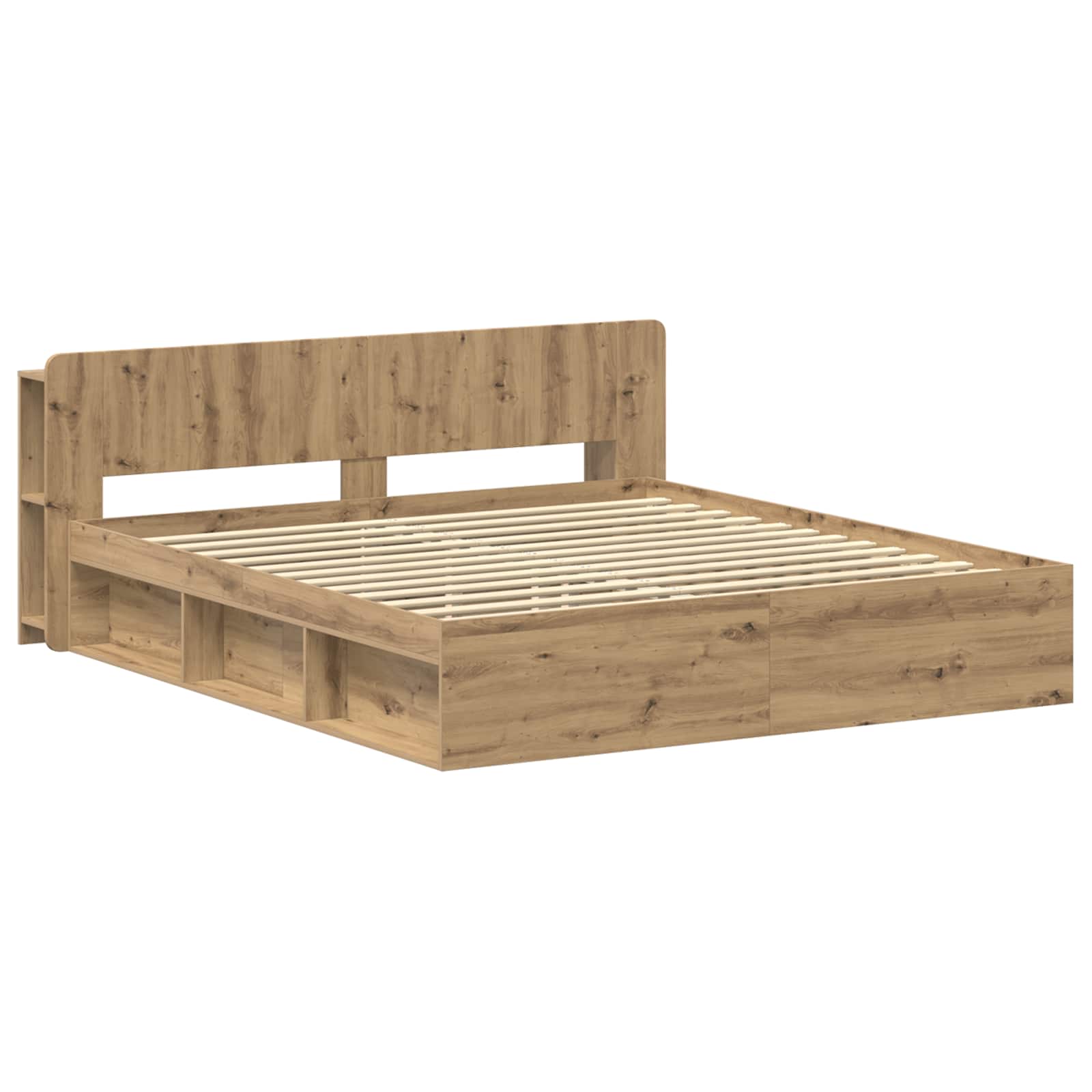 Σκελετός κρεβατιού με αποθήκευση Artisan Δρυς 200 x 200 cm - Pakobazaar