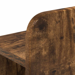 Σκελετός κρεβατιού με αποθήκευση Καπνισμένο Ξύλο Δρυός - Pakobazaar