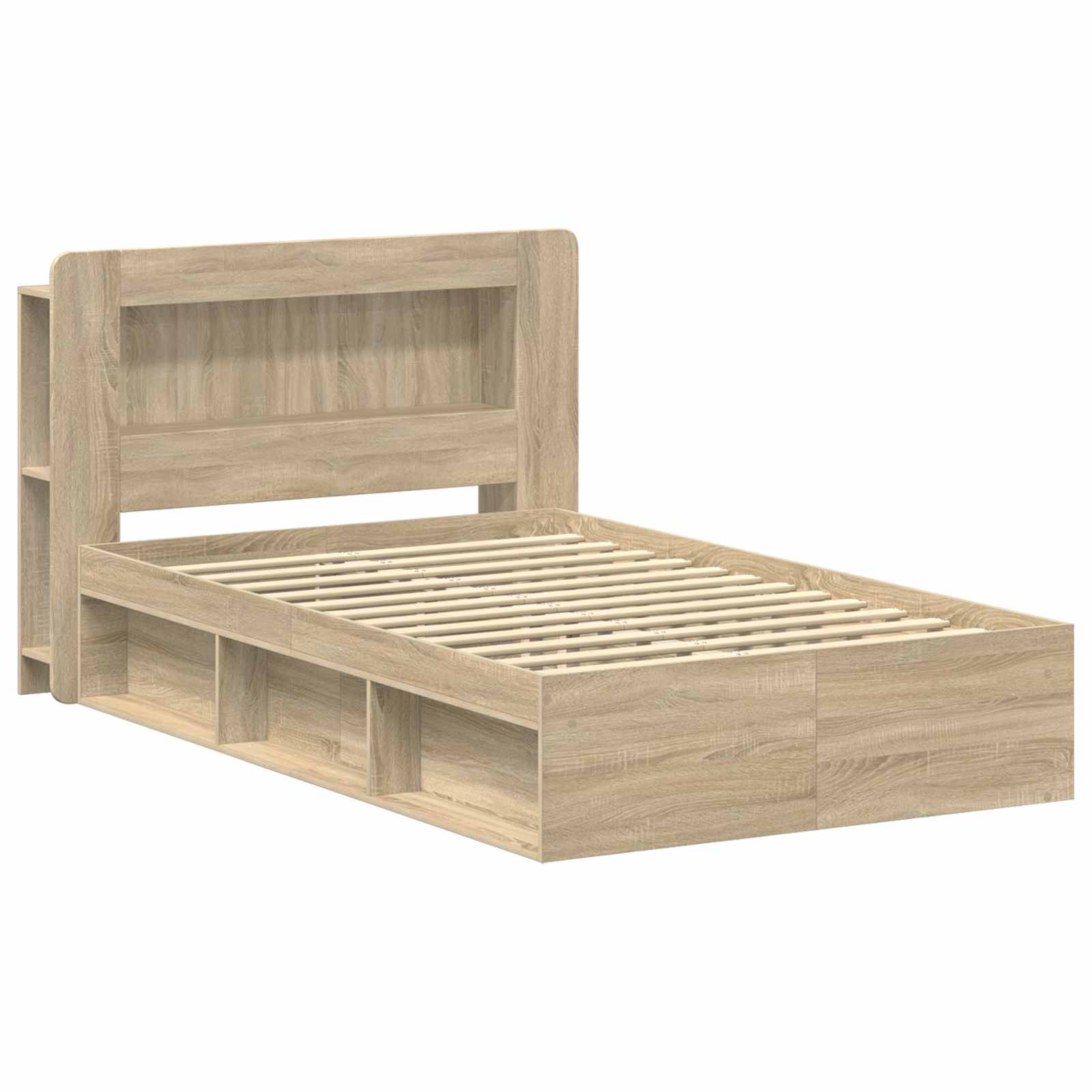 Σκελετός κρεβατιού με αποθήκευση Sonoma Δρυς 120 x 200 cm