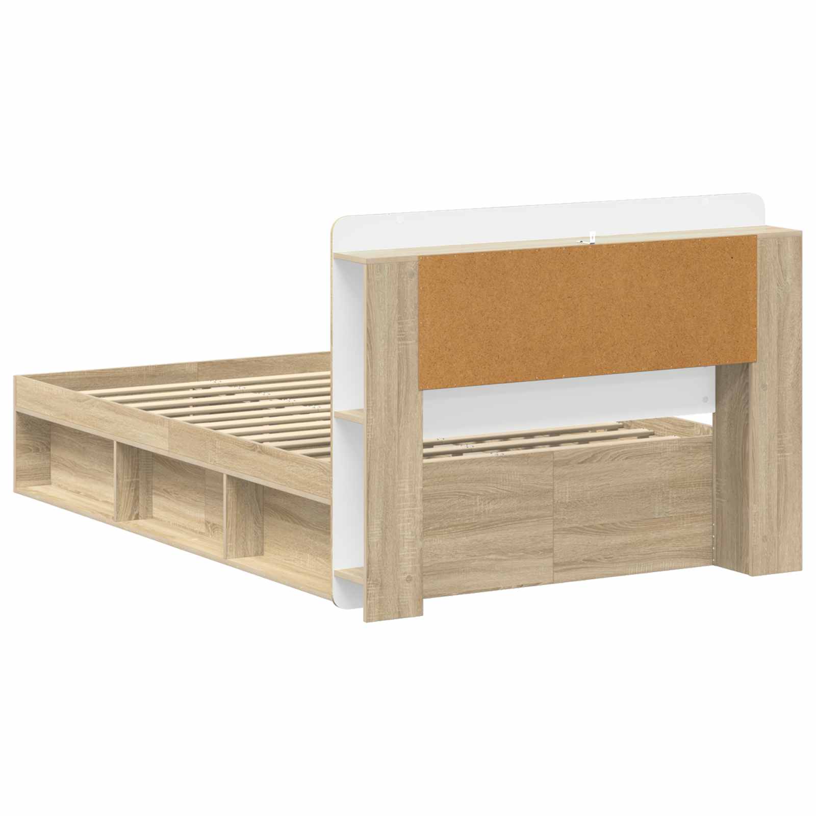 Σκελετός κρεβατιού με αποθήκευση Sonoma Δρυς 120 x 200 cm