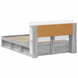 Σκελετός κρεβατιού με αποθήκευση Γκρι Sonoma 140 x 200 cm - Pakobazaar