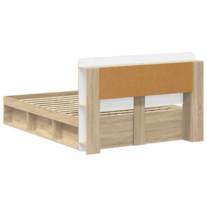 Σκελετός κρεβατιού με αποθήκευση Sonoma Δρυς 140 x 200 cm - Pakobazaar