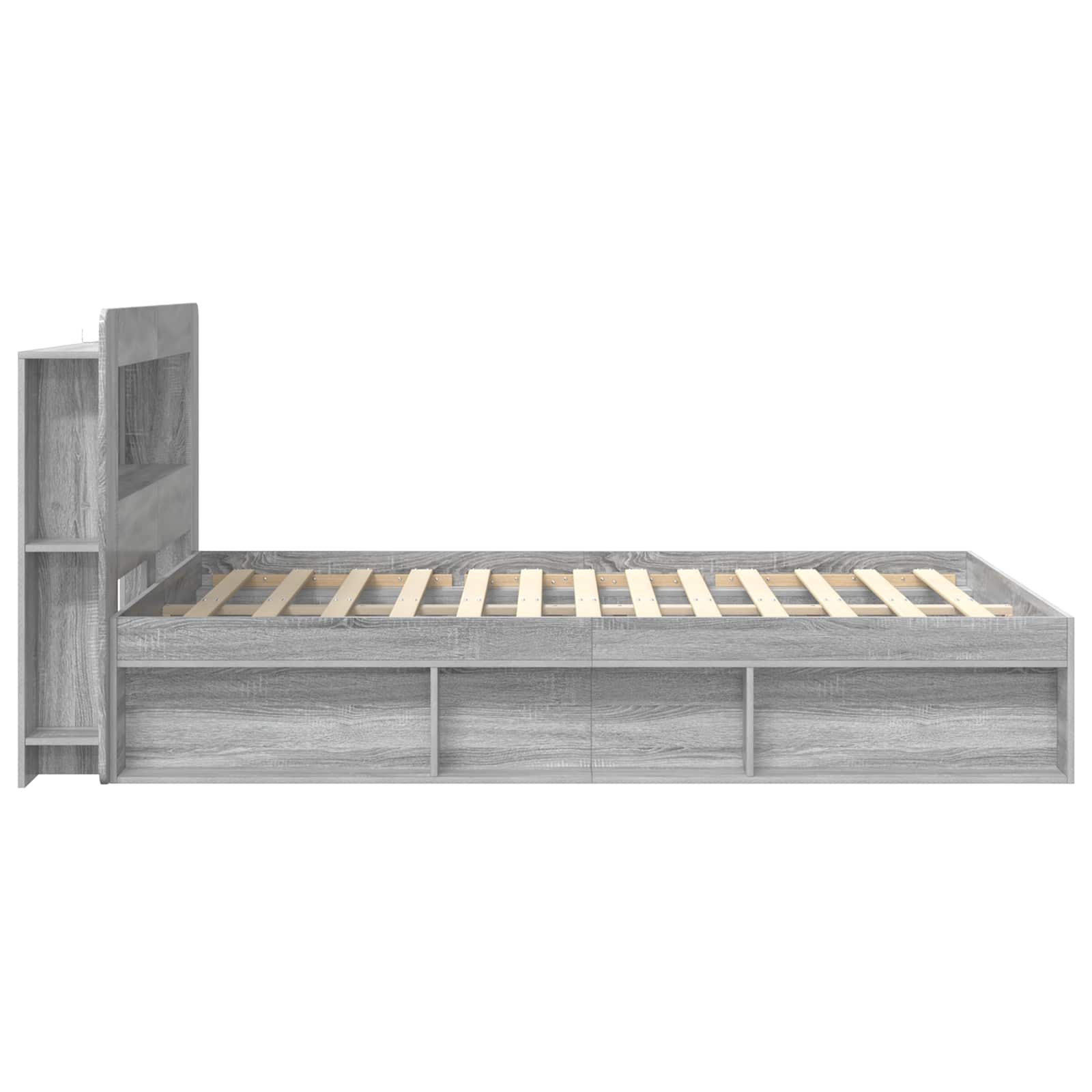 Σκελετός κρεβατιού με αποθήκευση Γκρι Sonoma 160 x 200 cm - Pakobazaar