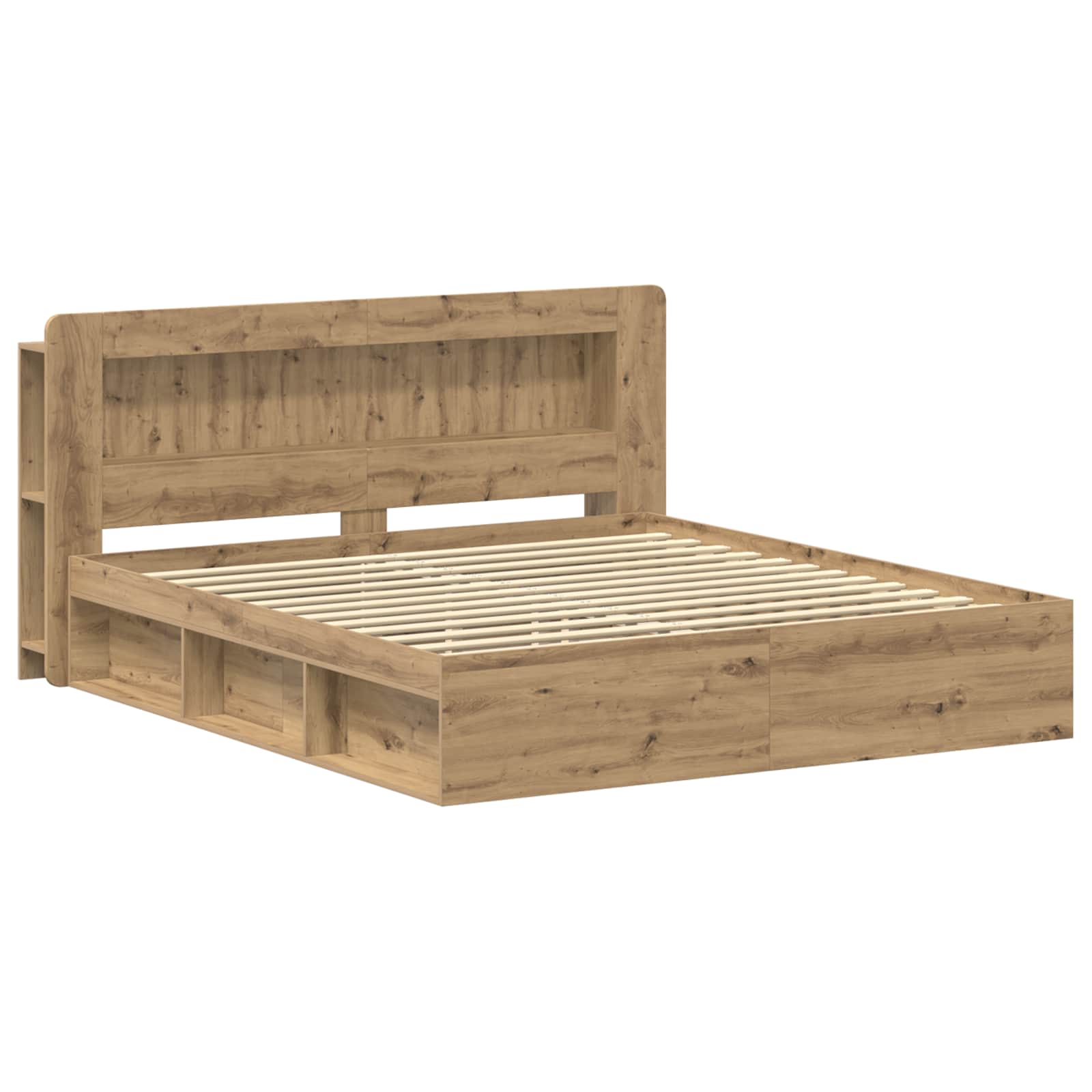 Σκελετός κρεβατιού με αποθήκευση Artisan Δρυς 200 x 200 cm - Pakobazaar