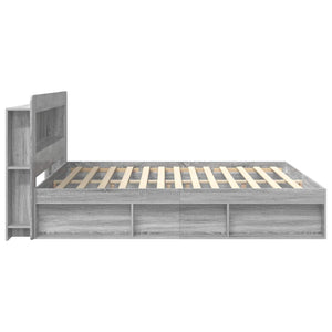 Σκελετός κρεβατιού με αποθήκευση Γκρι Sonoma 200 x 200 cm - Pakobazaar