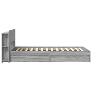 Σκελετός κρεβατιού με αποθήκευση Γκρι Sonoma 100 x 200 cm - Pakobazaar