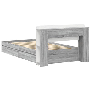 Σκελετός κρεβατιού με αποθήκευση Γκρι Sonoma 90 x 200 cm - Pakobazaar
